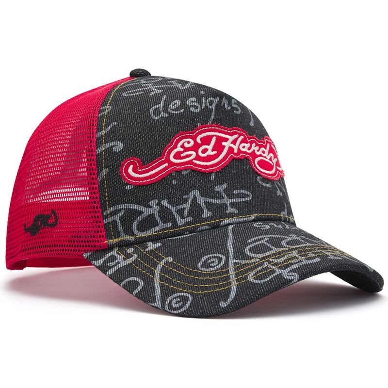 bone-trucker-preto-e-vermelho-don-denim-da-ed-hardy bone-trucker-preto-e-vermelho-don-denim-da-ed-hardy