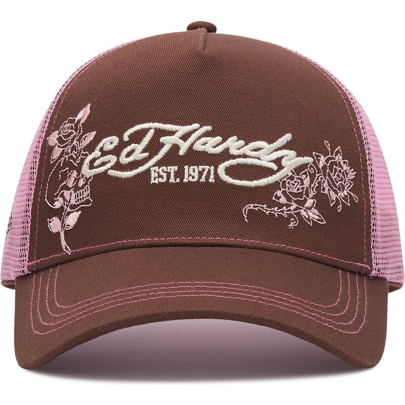 bone-trucker-castanho-e-rosa-skull-and-roses-da-ed-hardy bone-trucker-castanho-e-rosa-skull-and-roses-da-ed-hardy