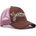 bone-trucker-castanho-e-rosa-skull-and-roses-da-ed-hardy