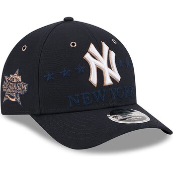 Boné curvo azul marinho snapback 9FORTY M-Crown All Star Game da New York Yankees MLB da New Era