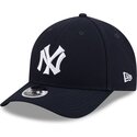 bone-curvo-azul-marinho-snapback-9forty-m-crown-hall-of-fame-da-new-york-yankees-mlb-da-new-era