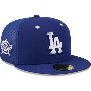 Boné trucker plano azul justo 59FIFTY All Star Game Workout da Los Angeles Dodgers MLB da New Era