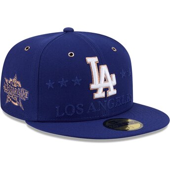 Boné plano azul justo 59FIFTY All Star Game da Los Angeles Dodgers MLB da New Era