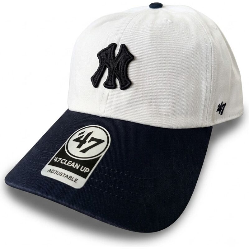 bone-curvo-bege-e-azul-marinho-ajustavel-clean-up-contemporary-two-tone-da-new-york-yankees-mlb-da-47-brand