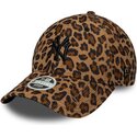 bone-curvo-leopardo-ajustavel-para-mulheres-com-logo-preto-9forty-leaopard-cord-da-new-york-yankees-mlb-da-new-era