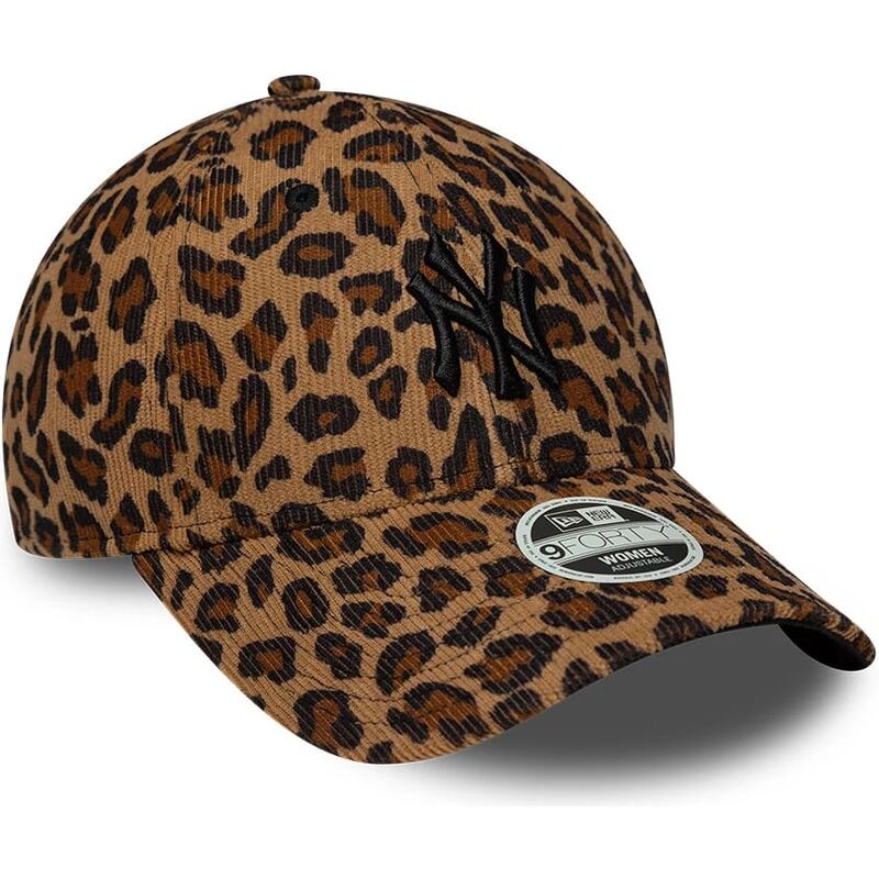 bone-curvo-leopardo-ajustavel-para-mulheres-com-logo-preto-9forty-leaopard-cord-da-new-york-yankees-mlb-da-new-era