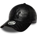 bone-curvo-preto-ajustavel-para-mulheres-com-logo-preto-9forty-pu-pattern-da-new-york-yankees-mlb-da-new-era