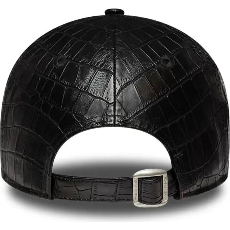 bone-curvo-preto-ajustavel-para-mulheres-com-logo-preto-9forty-pu-pattern-da-new-york-yankees-mlb-da-new-era