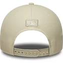 bone-curvo-bege-snapback-para-mulheres-com-logo-bege-9forty-m-crown-pu-diamante-da-los-angeles-dodgers-mlb-da-new-era
