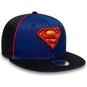 bone-plano-azul-snapback-para-crianca-9fifty-piping-da-superman-dc-comics-da-new-era