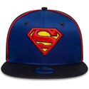 bone-plano-azul-snapback-para-crianca-9fifty-piping-da-superman-dc-comics-da-new-era