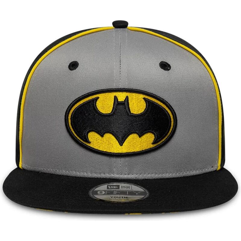 bone-plano-cinza-e-preto-snapback-para-crianca-9fifty-piping-da-batman-dc-comics-da-new-era