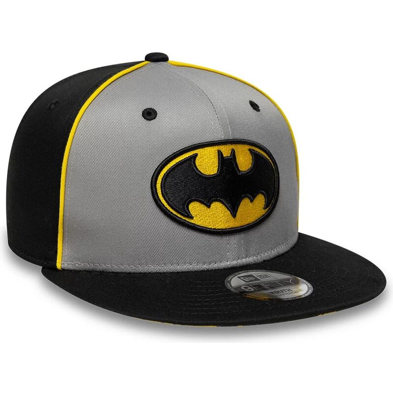 bone-plano-cinza-e-preto-snapback-para-crianca-9fifty-piping-da-batman-dc-comics-da-new-era