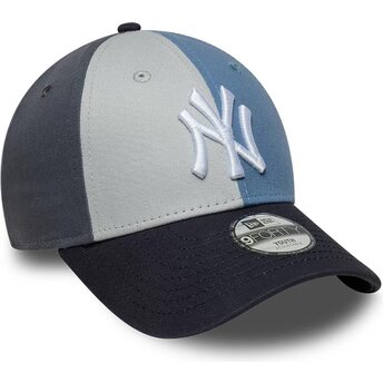 Boné curvo multicolor ajustável para criança 9FORTY Colourblock da New York Yankees MLB da New Era