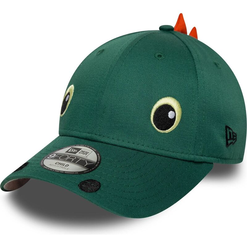 bone-curvo-verde-snapback-para-crianca-9forty-dino-face-da-new-era