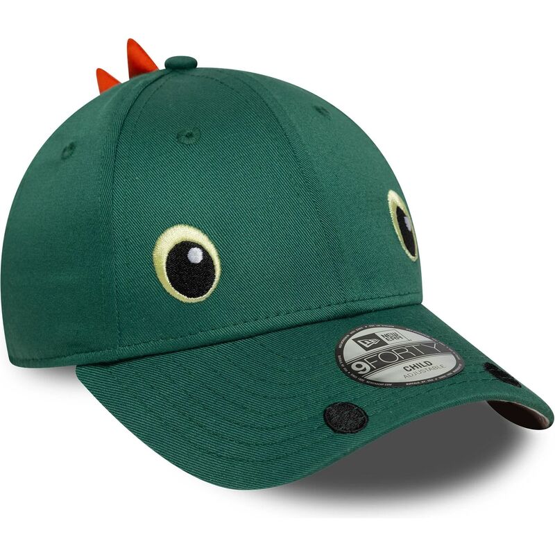 bone-curvo-verde-snapback-para-crianca-9forty-dino-face-da-new-era