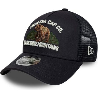 Boné trucker azul marinho 9FORTY M-Crown A Frame Graphic da Blue Ridge Mountains da New Era
