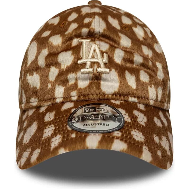 bone-curvo-castanho-ajustavel-9twenty-animal-print-da-los-angeles-dodgers-mlb-da-new-era