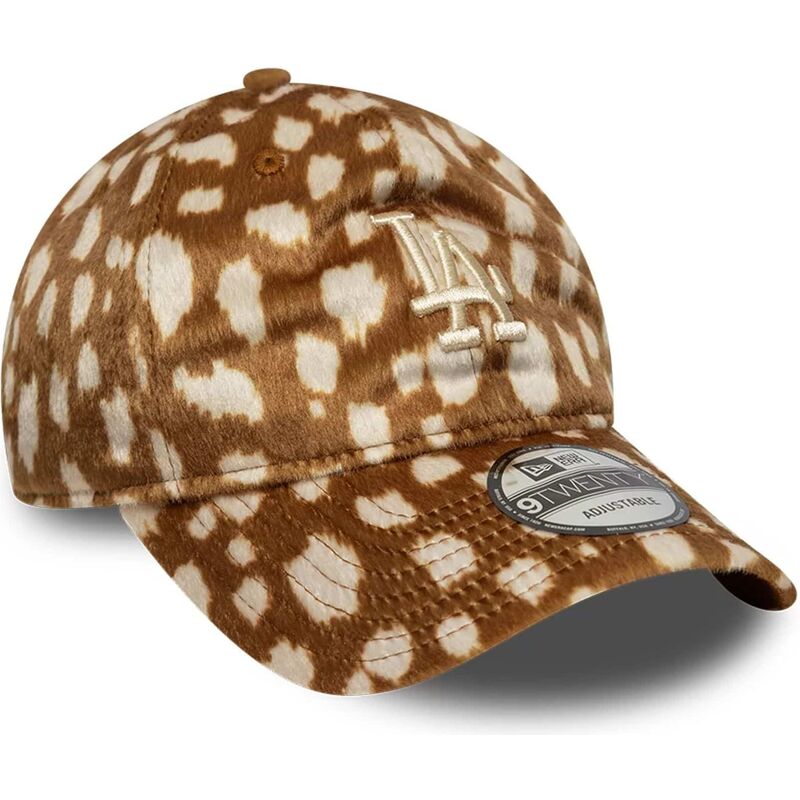 bone-curvo-castanho-ajustavel-9twenty-animal-print-da-los-angeles-dodgers-mlb-da-new-era