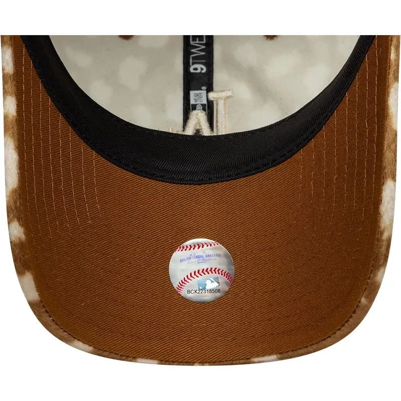 bone-curvo-castanho-ajustavel-9twenty-animal-print-da-los-angeles-dodgers-mlb-da-new-era