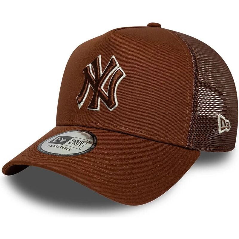 bone-trucker-castanho-com-logo-castanho-e-frame-outline-da-new-york-yankees-mlb-da-new-era