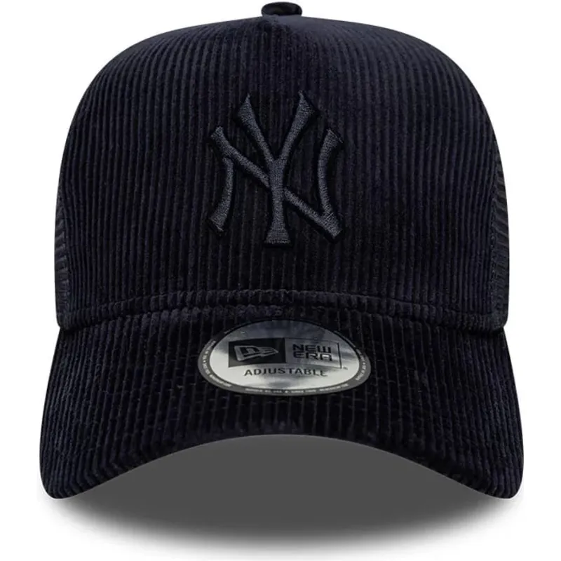 bone-trucker-azul-marinho-com-logo-azul-marinho-a-frame-tonal-cord-da-new-york-yankees-mlb-da-new-era