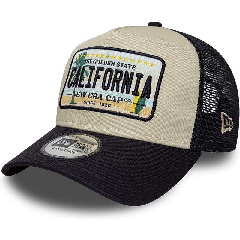 bone-trucker-bege-e-azul-marinho-a-frame-license-plate-da-california-da-new-era