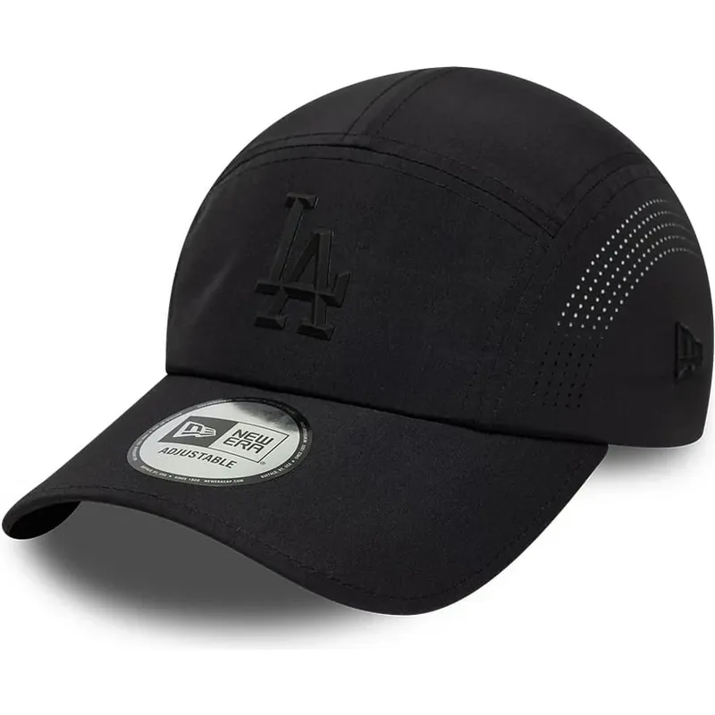 bone-trucker-preto-com-logo-preto-runner-tech-midi-da-los-angeles-dodgers-mlb-da-new-era