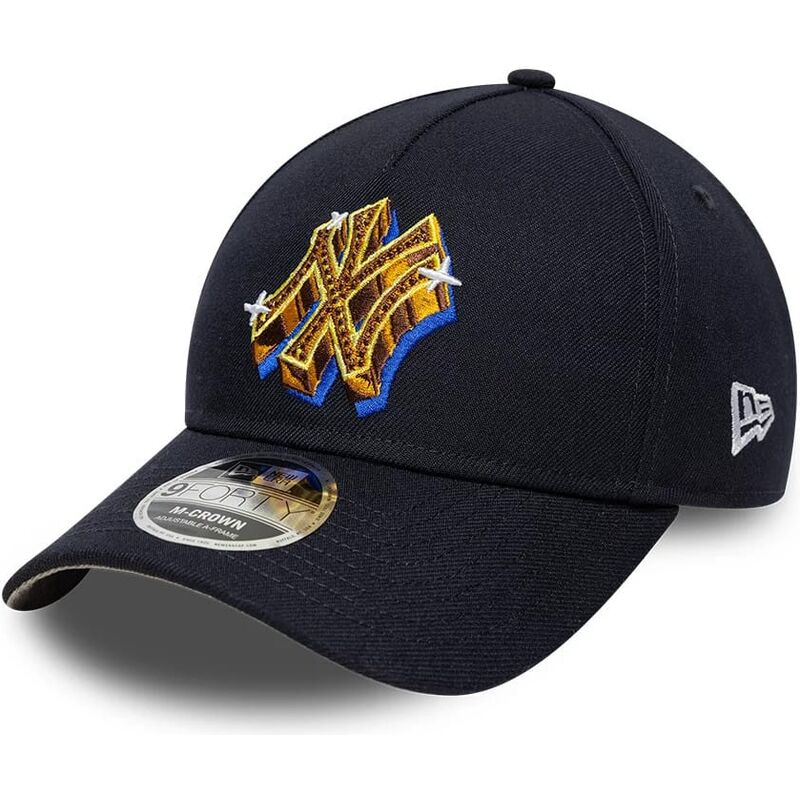 bone-curvo-azul-marinho-snapback-9forty-m-crown-a-frame-emblem-da-new-york-yankees-mlb-da-new-era