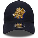 bone-curvo-azul-marinho-snapback-9forty-m-crown-a-frame-emblem-da-new-york-yankees-mlb-da-new-era