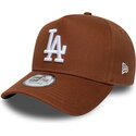 bone-curvo-castanho-snapback-e-frame-league-essential-da-los-angeles-dodgers-mlb-da-new-era