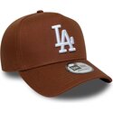 bone-curvo-castanho-snapback-e-frame-league-essential-da-los-angeles-dodgers-mlb-da-new-era