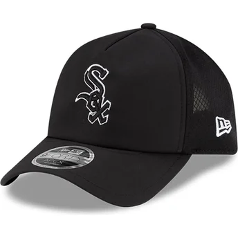 Boné trucker preto 9FORTY APEX Batting Practice da Chicago White Sox MLB da New Era
