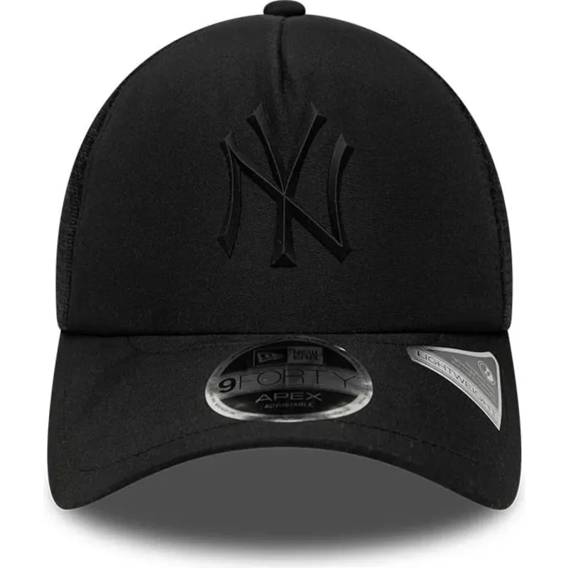 bone-trucker-preto-com-logo-preto-9forty-apex-sporty-da-new-york-yankees-mlb-da-new-era