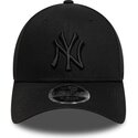bone-curvo-preto-snapback-com-logo-preto-9forty-m-crown-da-new-york-yankees-mlb-da-new-era