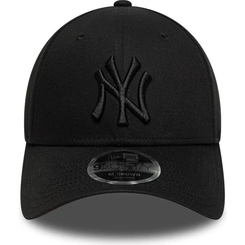 bone-curvo-preto-snapback-com-logo-preto-9forty-m-crown-da-new-york-yankees-mlb-da-new-era bone-curvo-preto-snapback-com-logo-preto-9forty-m-crown-da-new-york-yankees-mlb-da-new-era