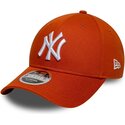 bone-curvo-laranja-snapback-9forty-m-crown-da-new-york-yankees-mlb-da-new-era
