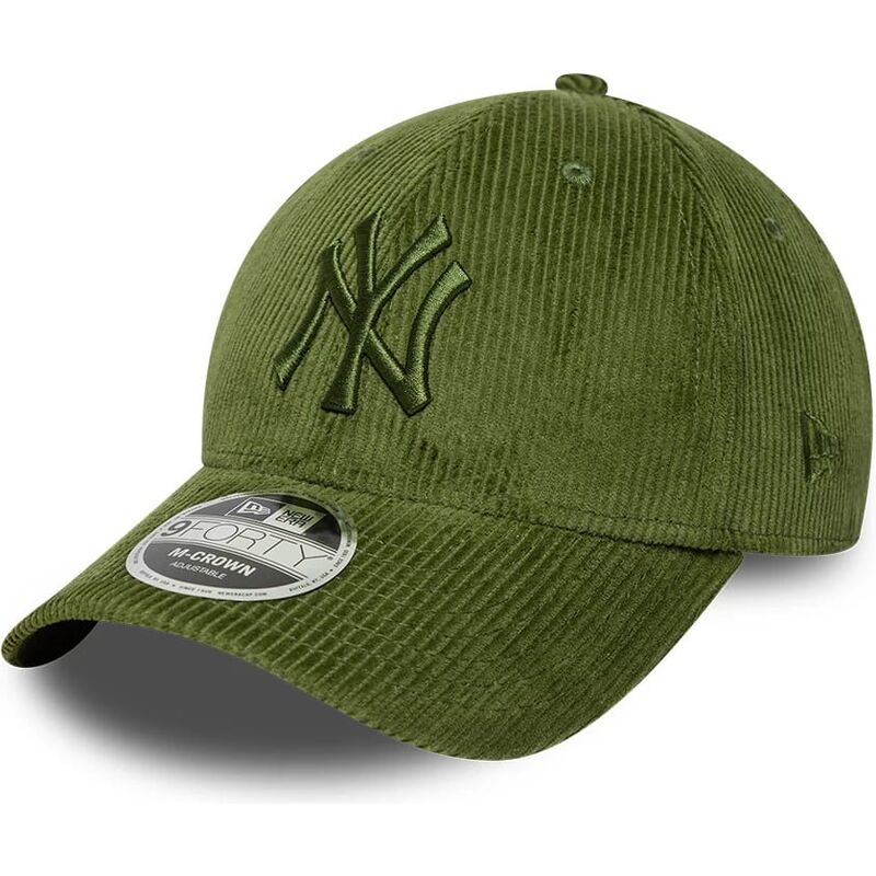 bone-curvo-verde-claro-ajustavel-com-logo-verde-9forty-m-crown-cord-da-new-york-yankees-mlb-da-new-era bone-curvo-verde-claro-ajustavel-com-logo-verde-9forty-m-crown-cord-da-new-york-yankees-mlb-da-new-era