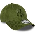 bone-curvo-verde-claro-ajustavel-com-logo-verde-9forty-m-crown-cord-da-new-york-yankees-mlb-da-new-era