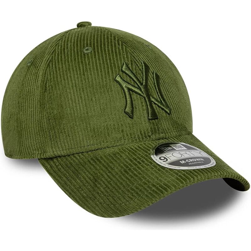 bone-curvo-verde-claro-ajustavel-com-logo-verde-9forty-m-crown-cord-da-new-york-yankees-mlb-da-new-era bone-curvo-verde-claro-ajustavel-com-logo-verde-9forty-m-crown-cord-da-new-york-yankees-mlb-da-new-era