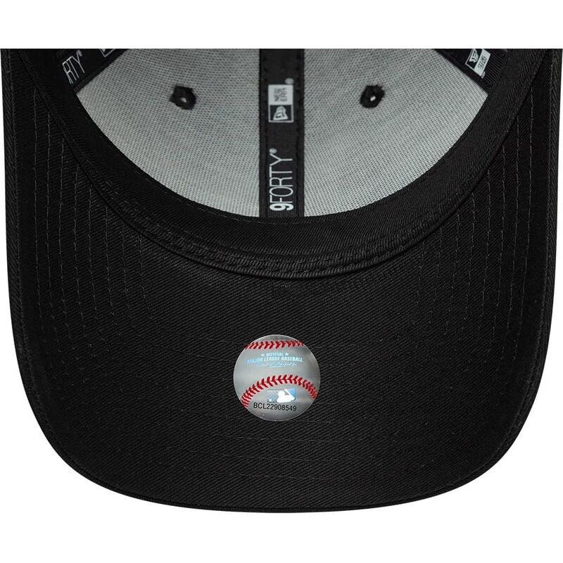 bone-curvo-preto-ajustavel-9forty-metallic-outline-da-los-angeles-dodgers-mlb-da-new-era