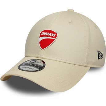 Boné curvo bege ajustável 9FORTY Core da Ducati Motor MotoGP da New Era