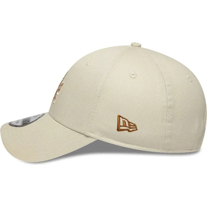 bone-curvo-bege-ajustavel-com-logo-castanho-9forty-faux-pony-infill-da-los-angeles-dodgers-mlb-da-new-era bone-curvo-bege-ajustavel-com-logo-castanho-9forty-faux-pony-infill-da-los-angeles-dodgers-mlb-da-new-era