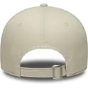 bone-curvo-bege-ajustavel-com-logo-castanho-9forty-faux-pony-infill-da-los-angeles-dodgers-mlb-da-new-era