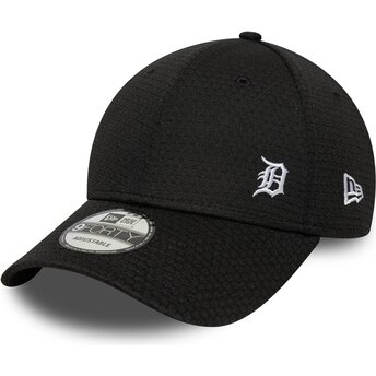 Boné curvo preto ajustável 9FORTY Flawless Mesh da Detroit Tigers MLB da New Era