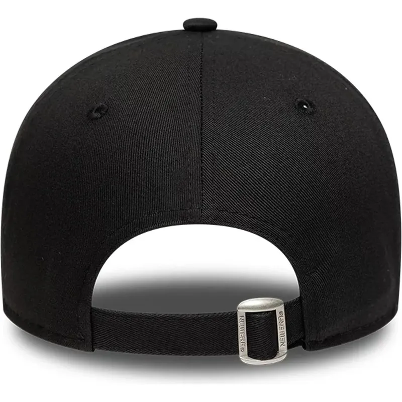 bone-curvo-preto-ajustavel-com-logo-castanho-9forty-faux-pony-infill-da-new-york-yankees-mlb-da-new-era bone-curvo-preto-ajustavel-com-logo-castanho-9forty-faux-pony-infill-da-new-york-yankees-mlb-da-new-era