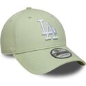 bone-curvo-verde-claro-ajustavel-9forty-league-ess-9forty-league-essential-da-los-angeles-dodgers-mlb-da-new-era