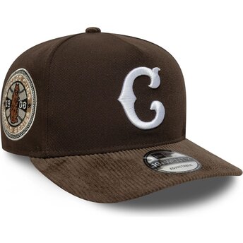 Boné curvo castanho snapback 19TWENTY Cooperstown Cord da Chicago Cubs MLB da New Era