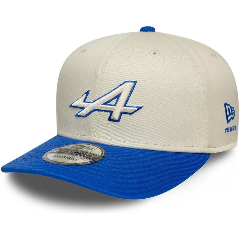 bone-curvo-bege-e-azul-snapback-9seventy-stretch-snap-contrast-visor-da-alpine-f1-team-formula-1-da-new-era