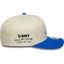 bone-curvo-bege-e-azul-snapback-9seventy-stretch-snap-contrast-visor-da-alpine-f1-team-formula-1-da-new-era